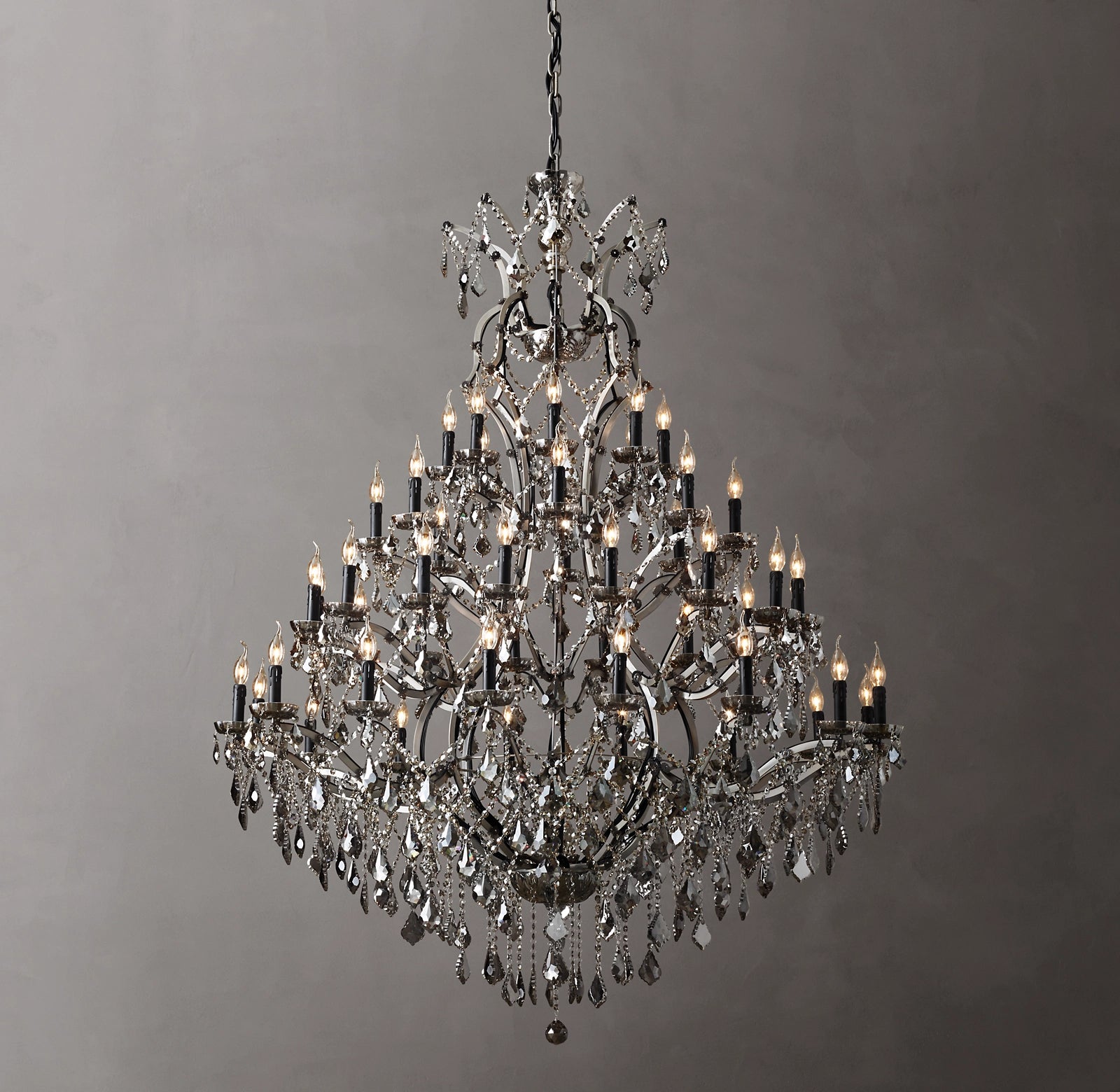 WOMO Candelabra Crystal Chandelier - Rococo