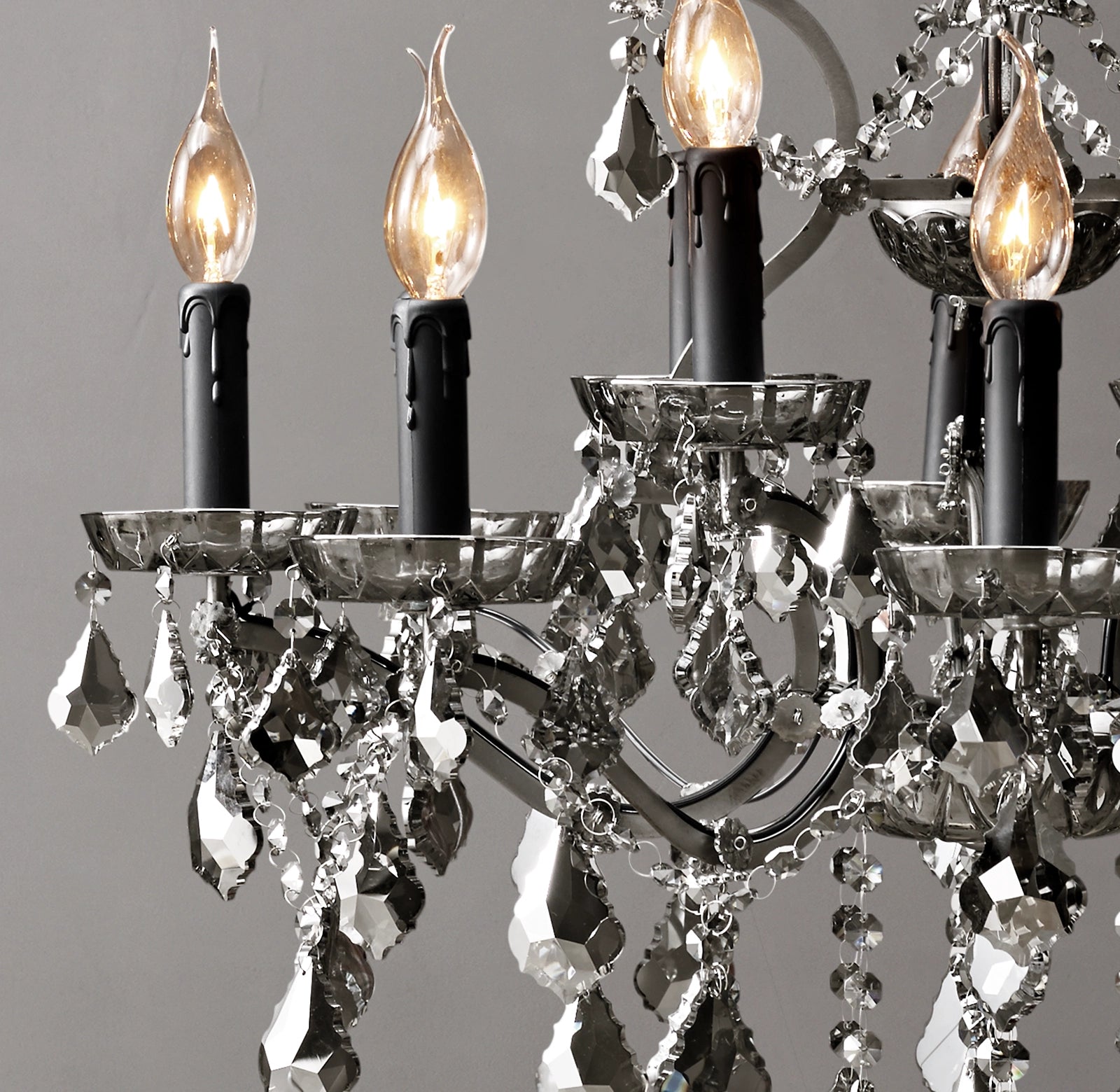 WOMO Candelabra Crystal Chandelier - Rococo