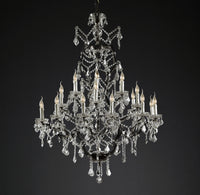 WOMO Candelabra Crystal Chandelier - Rococo