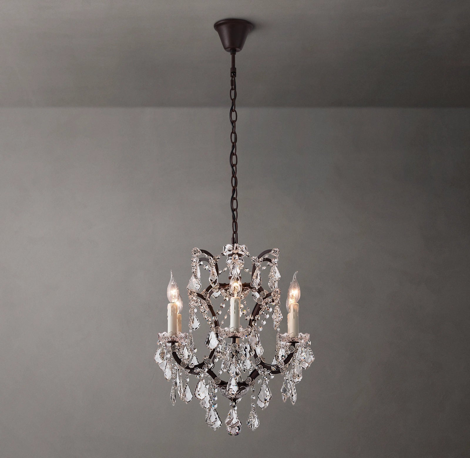 WOMO Candelabra Crystal Chandelier - Rococo