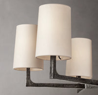 WOMO Hammered Metal Arm Shaded Chandelier – Wright
