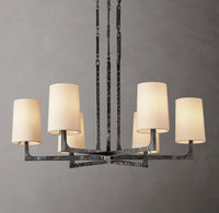 WOMO Hammered Metal Arm Shaded Chandelier – Wright