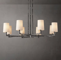 WOMO Hammered Metal Arm Shaded Chandelier – Wright