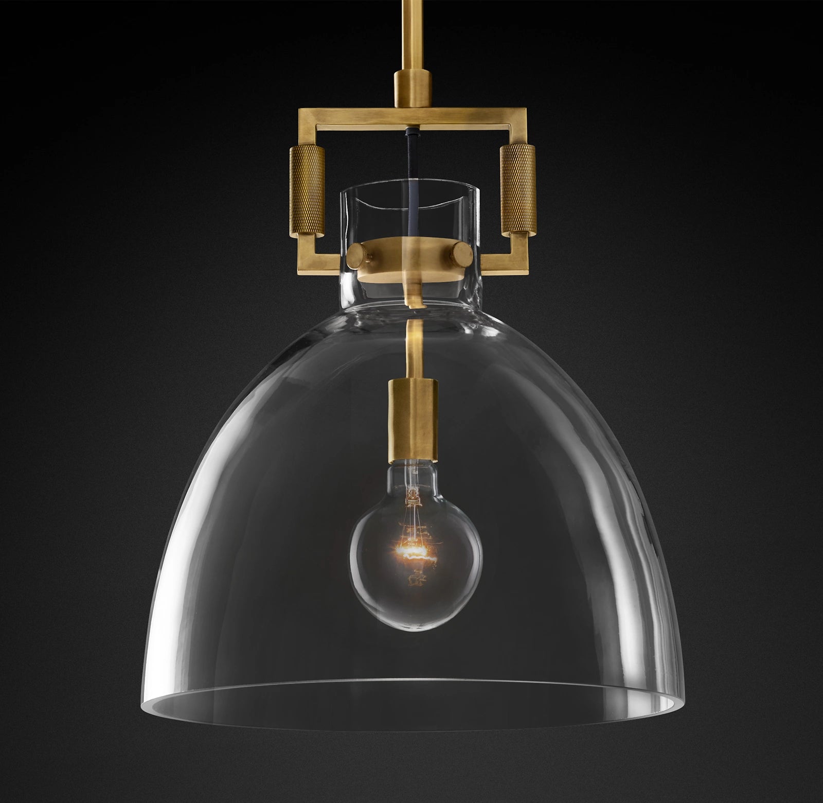 WOMO Dome Glass Pendant Light - Machinist