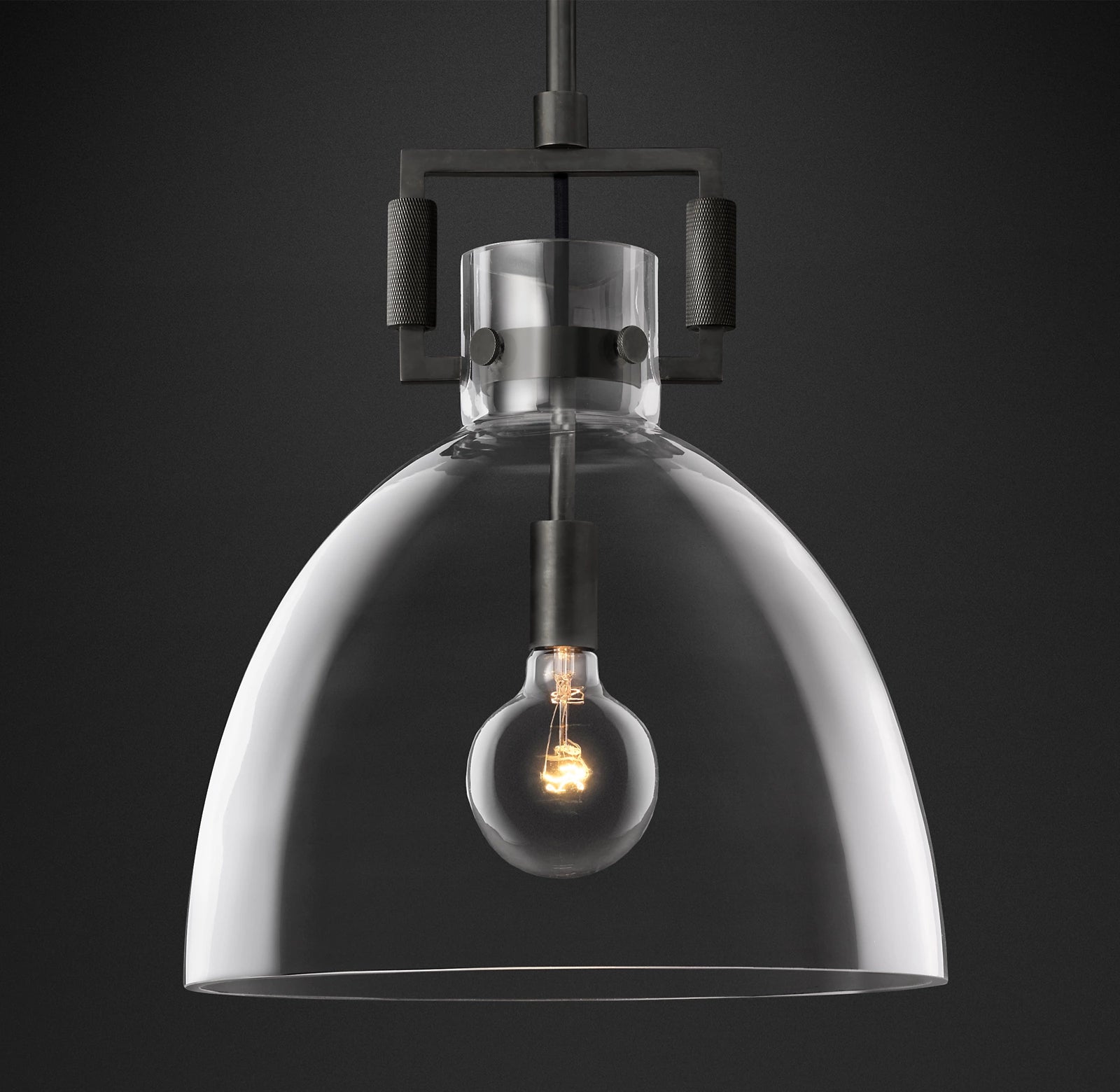 WOMO Dome Glass Pendant Light - Machinist