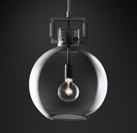 WOMO Clear Glass Globe Pendant Light - Machinist