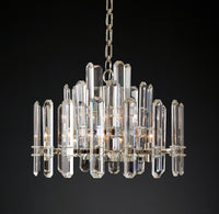 WOMO Crystal Prism Round Chandelier - Bonnington