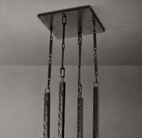 WOMO Hammered Metal Arm Shaded Chandelier – Wright