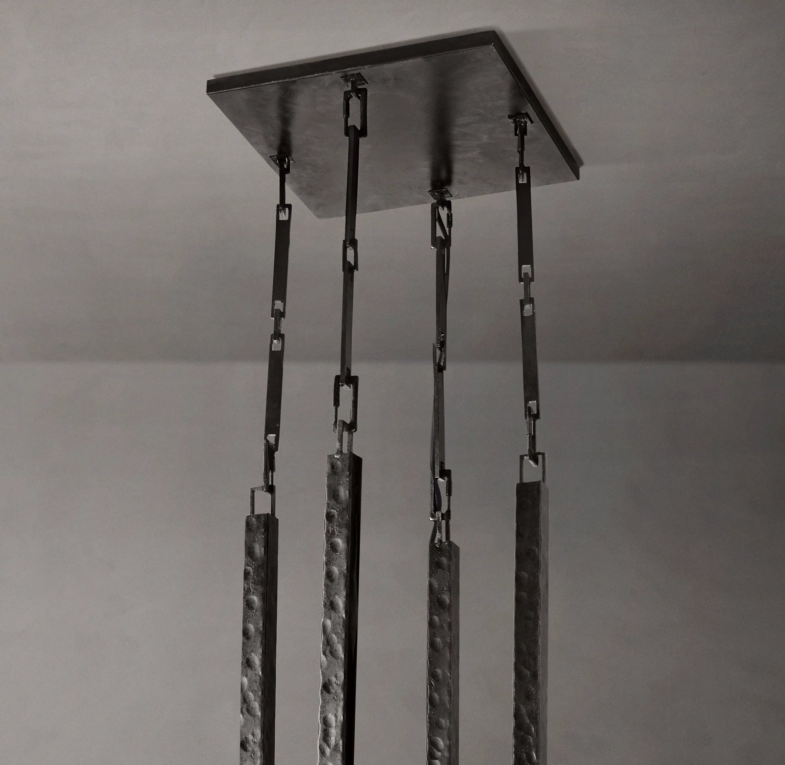 WOMO Hammered Metal Arm Shaded Chandelier – Wright