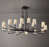 WOMO Hammered Metal Arm Shaded Chandelier – Wright