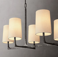 WOMO Shaded Hammered Metal Linear Chandelier – Wright