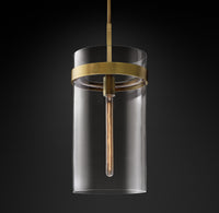 WOMO Cylindrical Glass Pendant Light - Ravelle