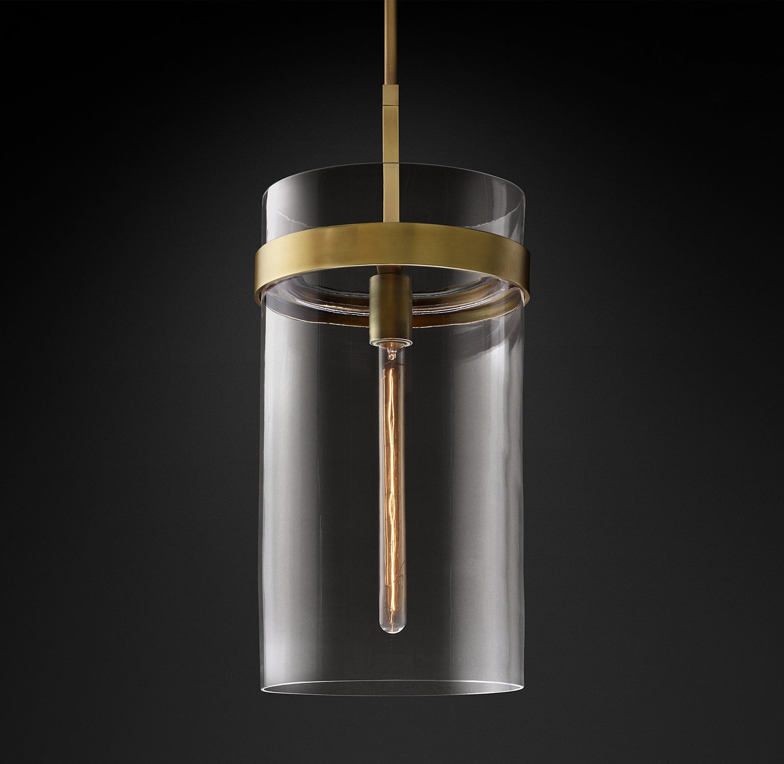 WOMO Cylindrical Glass Pendant Light - Ravelle