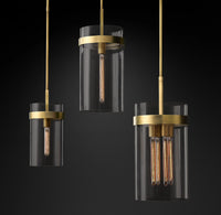 WOMO Cylindrical Glass Pendant Light - Ravelle