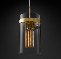 WOMO Cylindrical Glass Pendant Light - Ravelle
