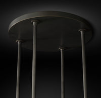 WOMO Cylindrical Glass Candle Round Chandelier - Ravelle
