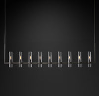 WOMO Cylindrical Glass Candle Linear Chandelier - Ravelle