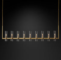 WOMO Cylindrical Glass Candle Linear Chandelier - Ravelle