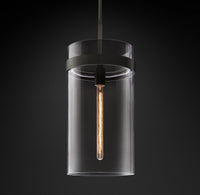 WOMO Cylindrical Glass Pendant Light - Ravelle