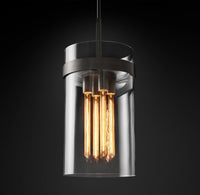 WOMO Cylindrical Glass Pendant Light - Ravelle