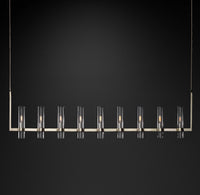 WOMO Cylindrical Glass Candle Linear Chandelier - Ravelle