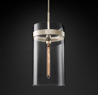 WOMO Cylindrical Glass Pendant Light - Ravelle