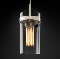 WOMO Cylindrical Glass Pendant Light - Ravelle