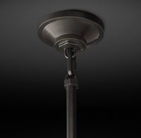 WOMO Clear Glass Globe Pendant Light - Machinist
