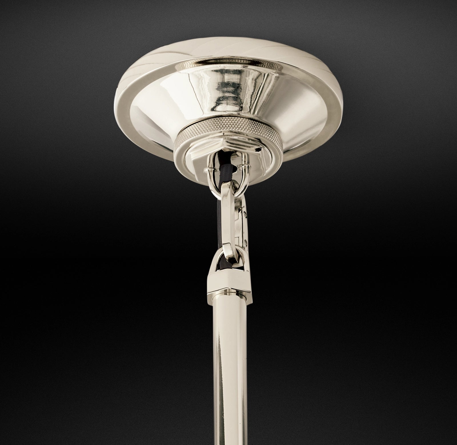 WOMO Clear Glass Globe Pendant Light - Machinist