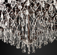 WOMO Candelabra Crystal Chandelier - Rococo
