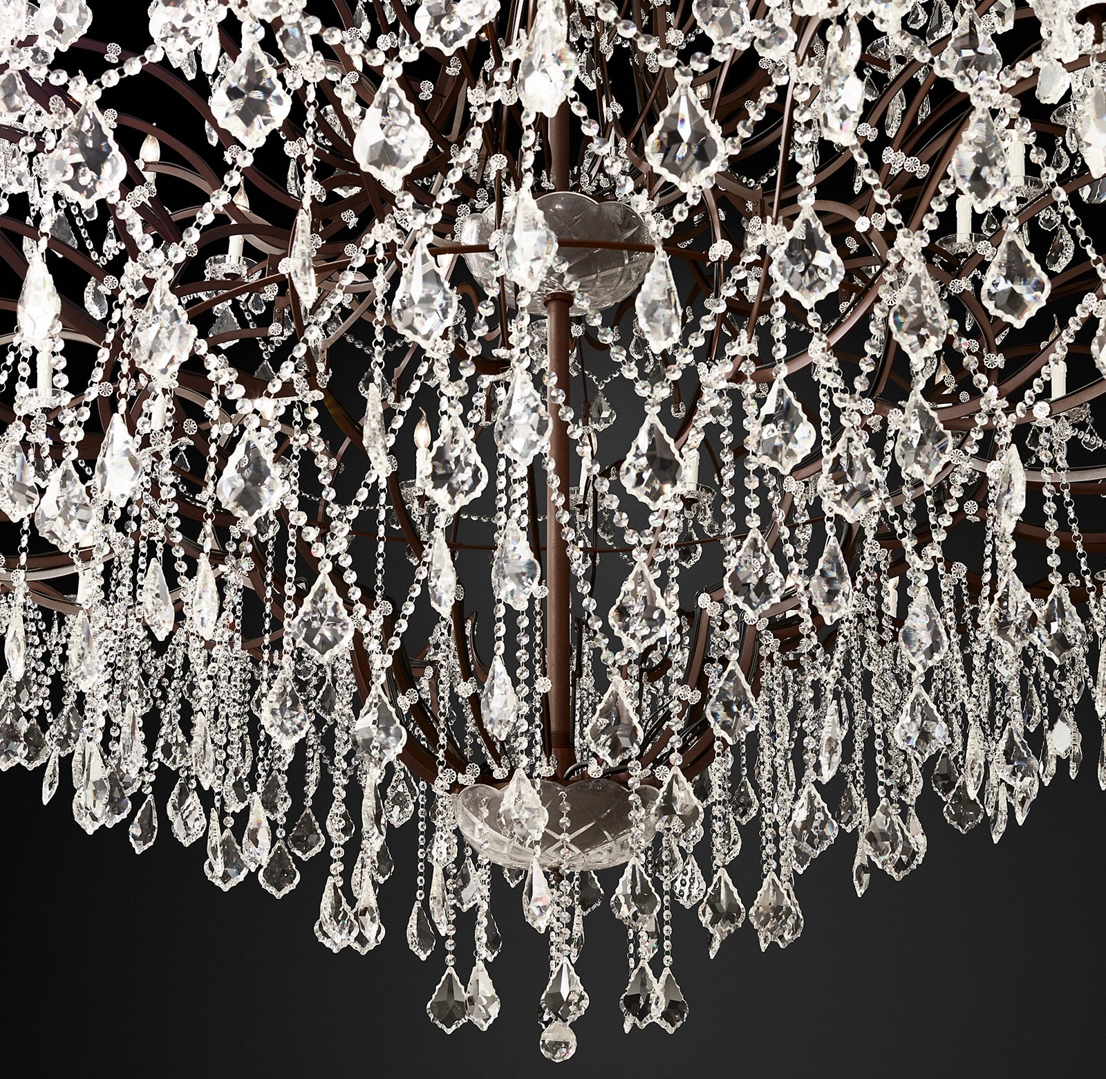 WOMO Candelabra Crystal Chandelier - Rococo