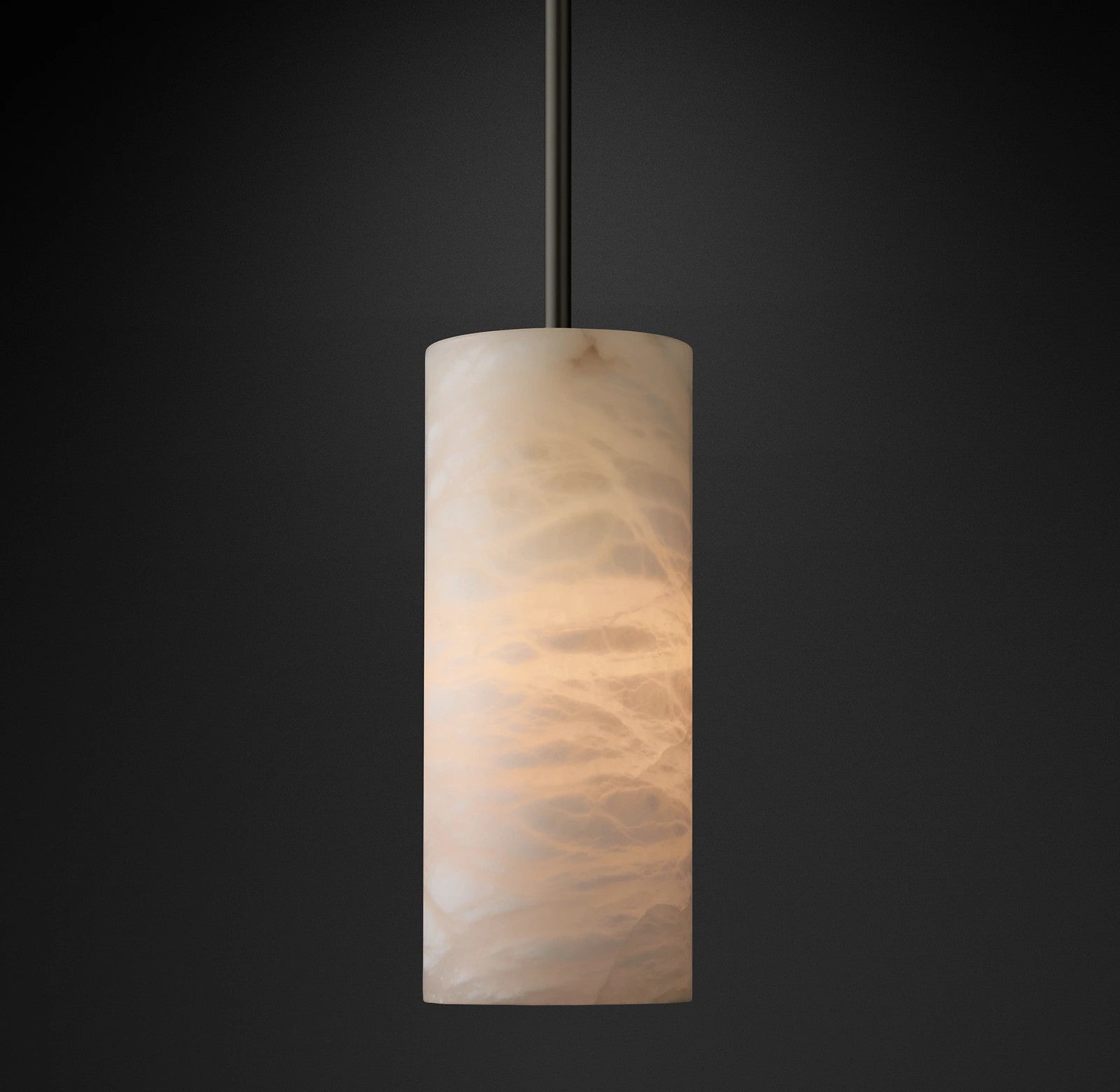 WOMO Hand-carved Alabaster Cylinder Pendant Light - Celestial