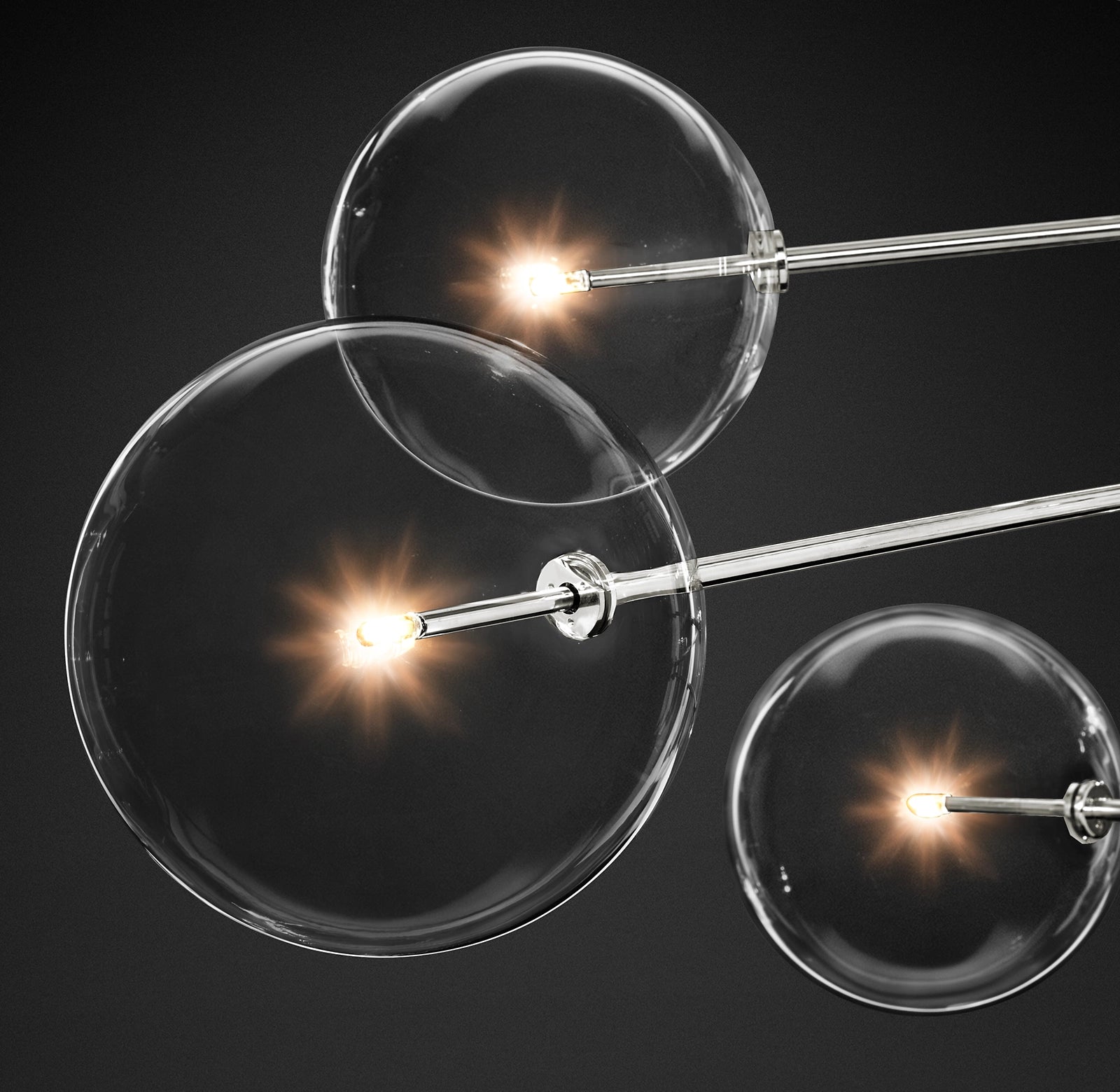 WOMO Sputnik Globe Glass Chandelier - Mobile