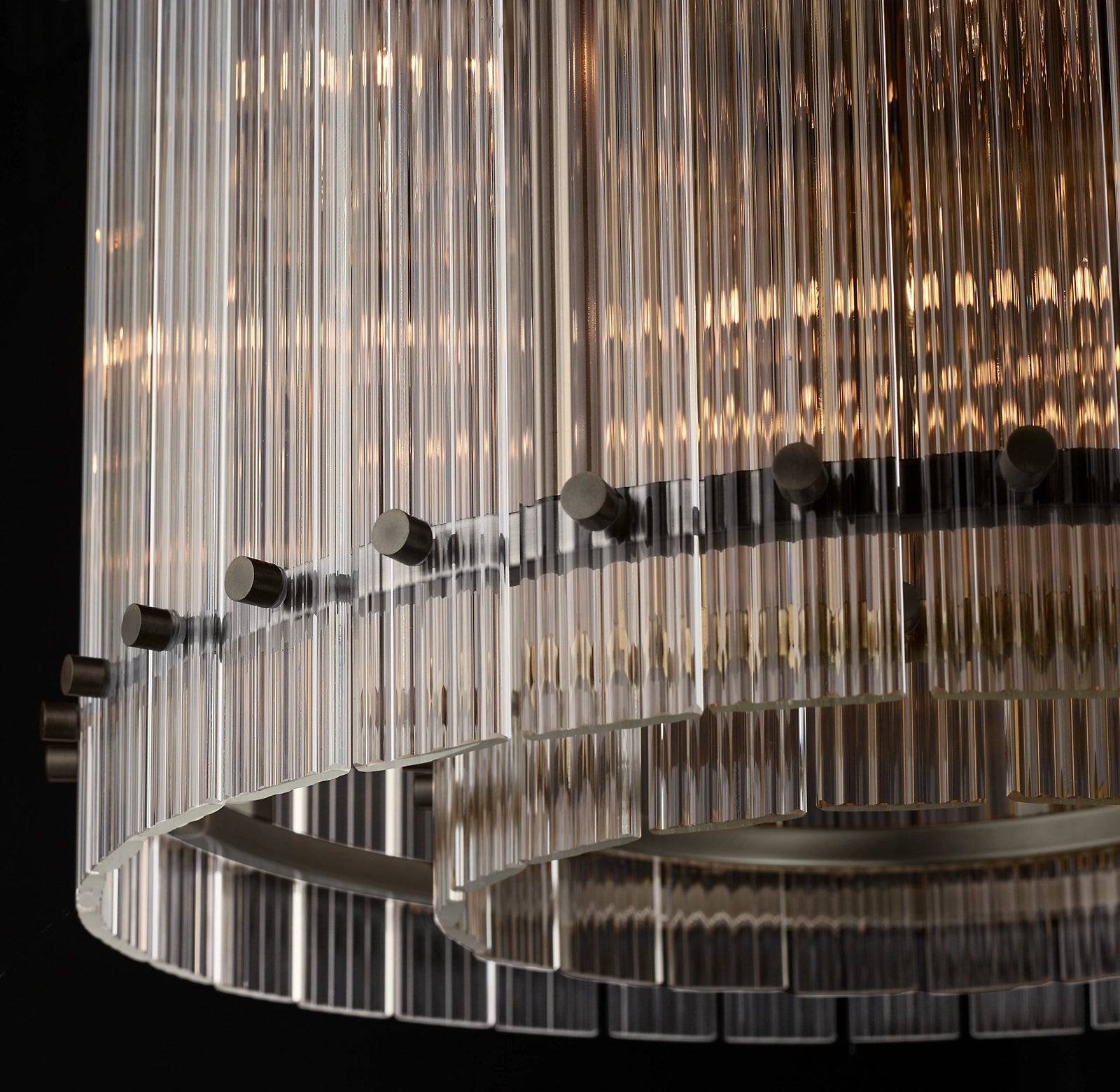 WOMO Ribbed Glass Round Chandelier - San Marco