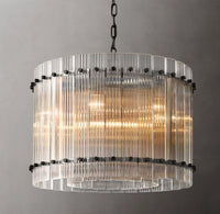 WOMO Ribbed Glass Round Chandelier - San Marco