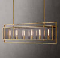 WOMO Glass Rectangular Chandelier - Beckman