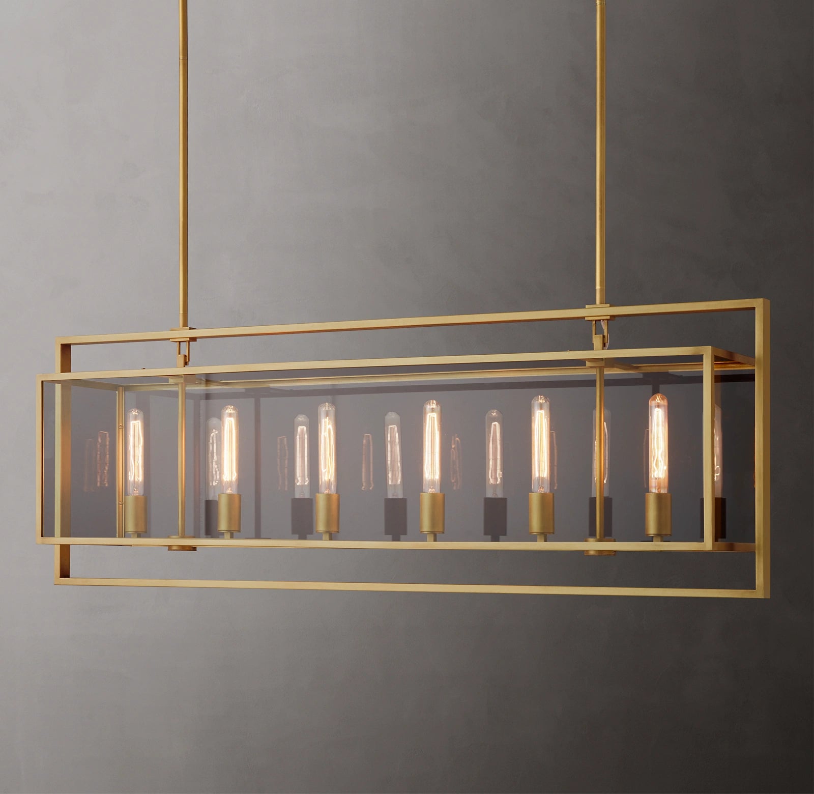 WOMO Glass Rectangular Chandelier - Beckman