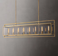 WOMO Glass Rectangular Chandelier - Beckman
