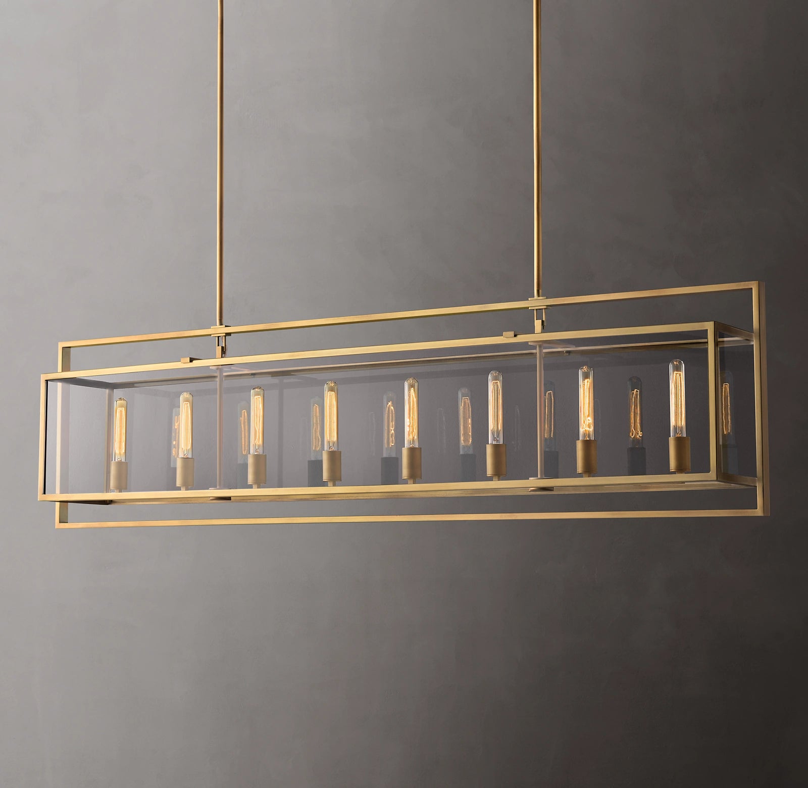 WOMO Glass Rectangular Chandelier - Beckman