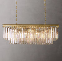 WOMO Crystal Prism Rectangular Chandelier - Odeon