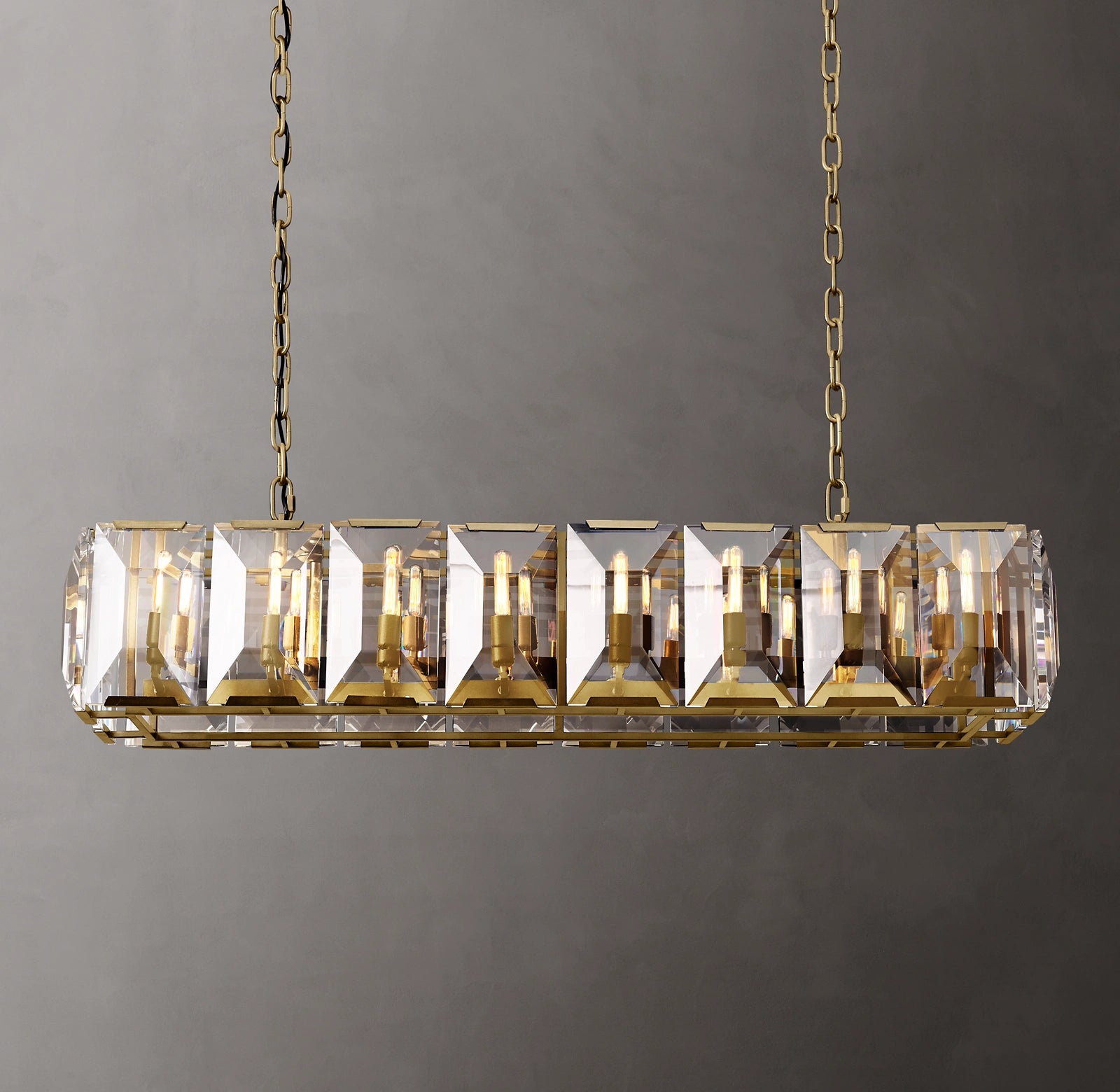 WOMO Crystal Rectangular Chandelier – Harlow