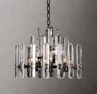WOMO Crystal Prism Round Chandelier - Bonnington