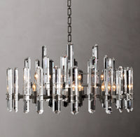 WOMO Crystal Prism Round Chandelier - Bonnington