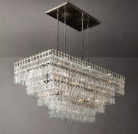 WOMO Chain Crystal Rectangular Chandelier - Marignan