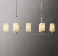 WOMO Shaded Hammered Metal Linear Chandelier – Wright