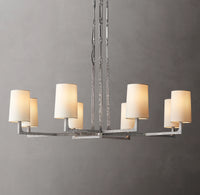 WOMO Hammered Metal Arm Shaded Chandelier – Wright