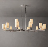 WOMO Hammered Metal Arm Shaded Chandelier – Wright