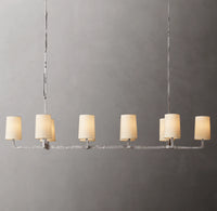 WOMO Shaded Hammered Metal Linear Chandelier – Wright