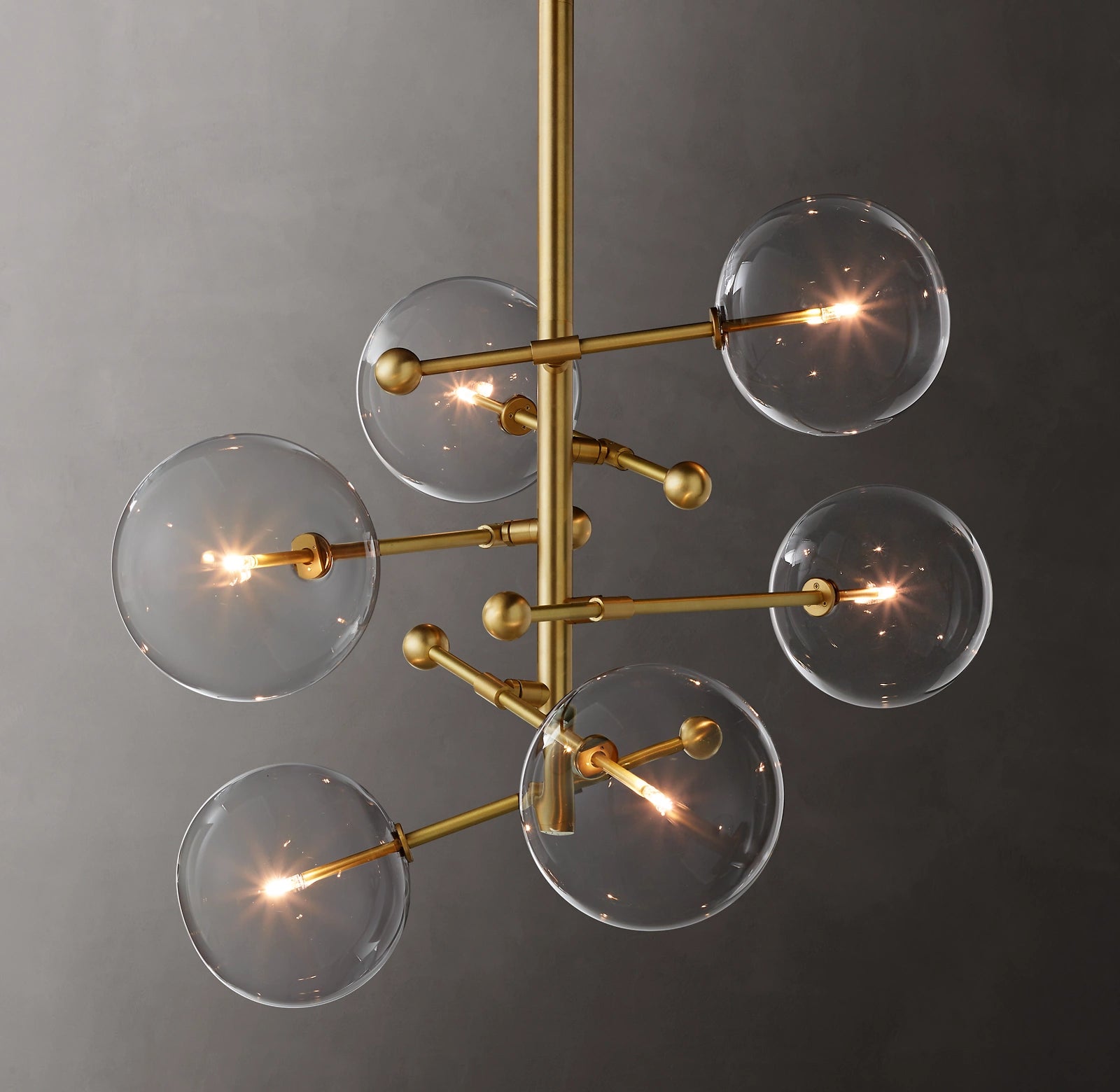 WOMO Sputnik Globe Glass Chandelier - Mobile