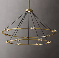 WOMO Globe Crystal Tiered Ring Chandelier - Eclatant